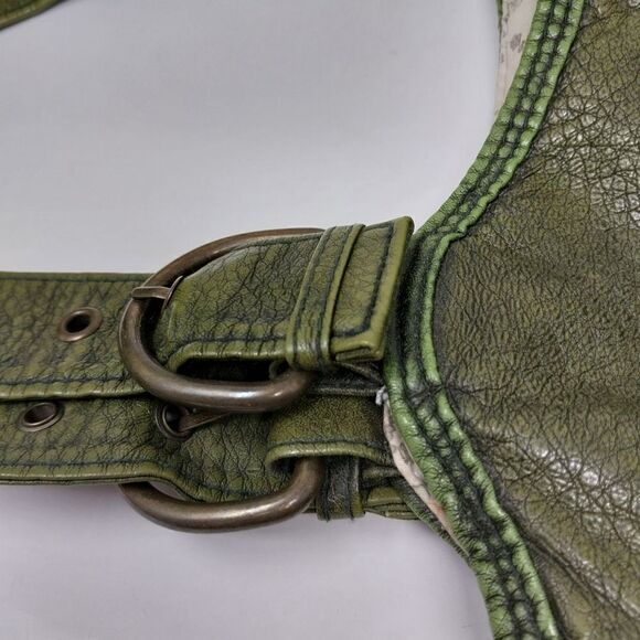 Green Faux Leather Shoulder Bag - Picture 7 of 12